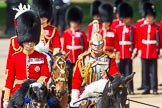 The Colonel's Review 2013: The Non-Royal Colonels, Colonel Coldstream Guards General Sir James Bucknall and Gold Stick in Waiting and Colonel Life Guards, Field Marshal the Lord Guthrie of Craigiebank..
Horse Guards Parade, Westminster,
London SW1,

United Kingdom,
on 08 June 2013 at 11:06, image #402