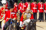 The Colonel's Review 2013: The Non-Royal Colonels, Colonel Coldstream Guards General Sir James Bucknall and Gold Stick in Waiting and Colonel Life Guards, Field Marshal the Lord Guthrie of Craigiebank..
Horse Guards Parade, Westminster,
London SW1,

United Kingdom,
on 08 June 2013 at 11:06, image #403