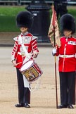 The Colonel's Review 2013: The "Lone Drummer", Lance Corporal Christopher Rees, starts playing the Drummer's Call..
Horse Guards Parade, Westminster,
London SW1,

United Kingdom,
on 08 June 2013 at 11:14, image #467