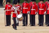 The Colonel's Review 2013: The "Lone Drummer", Lance Corporal Christopher Rees,  marches forward to re-join the band..
Horse Guards Parade, Westminster,
London SW1,

United Kingdom,
on 08 June 2013 at 11:15, image #471