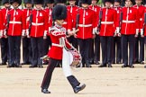 The Colonel's Review 2013: The "Lone Drummer", Lance Corporal Christopher Rees,  marches forward to re-join the band..
Horse Guards Parade, Westminster,
London SW1,

United Kingdom,
on 08 June 2013 at 11:15, image #475
