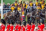 The Colonel's Review 2013: The Escort to the Colour has trooped the Colour past No. 2 Guard, 1st Battalion Welsh Guards, and is now almost back to their initial position, when they were the Escort for the Colour..
Horse Guards Parade, Westminster,
London SW1,

United Kingdom,
on 08 June 2013 at 11:26, image #583