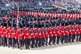 The Colonel's Review 2013: The March Past in Quick Time - the Major of the Parade, Major H G C Bettinson, Welsh Guards, and the Field Officer in Brigade Waiting, Lieutenant Colonel Dino Bossi, Welsh Guards..
Horse Guards Parade, Westminster,
London SW1,

United Kingdom,
on 08 June 2013 at 11:43, image #687