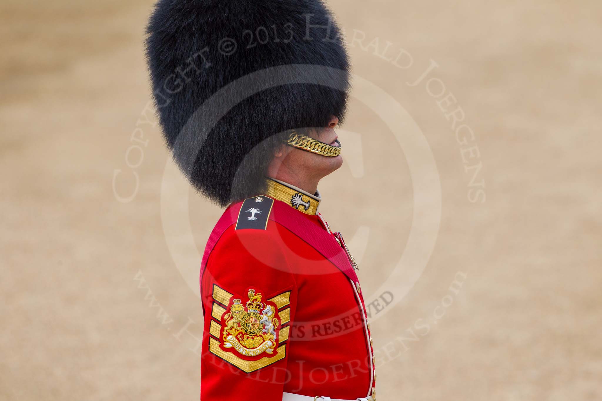 Major General's Review 2013: WO1 Garrison Sergeant Major William 'Bill' Mott OBE MVO, Welsh Guards..
Horse Guards Parade, Westminster,
London SW1,

United Kingdom,
on 01 June 2013 at 10:05, image #27