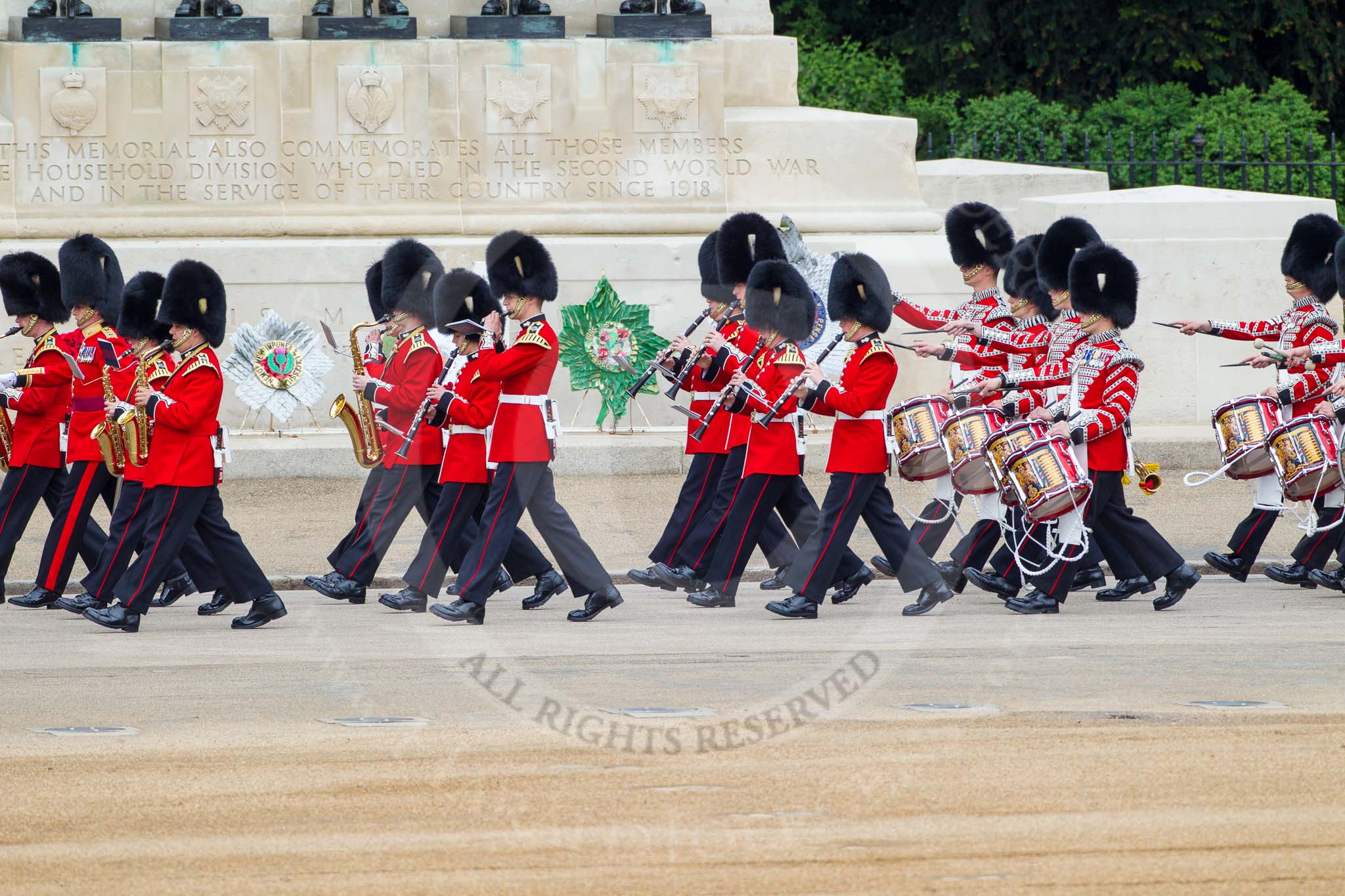 Major General's Review 2013: Musicians of the Band of the Grenadier Guards and Drummers of the Band of the Grenadier Guards..
Horse Guards Parade, Westminster,
London SW1,

United Kingdom,
on 01 June 2013 at 10:27, image #94
