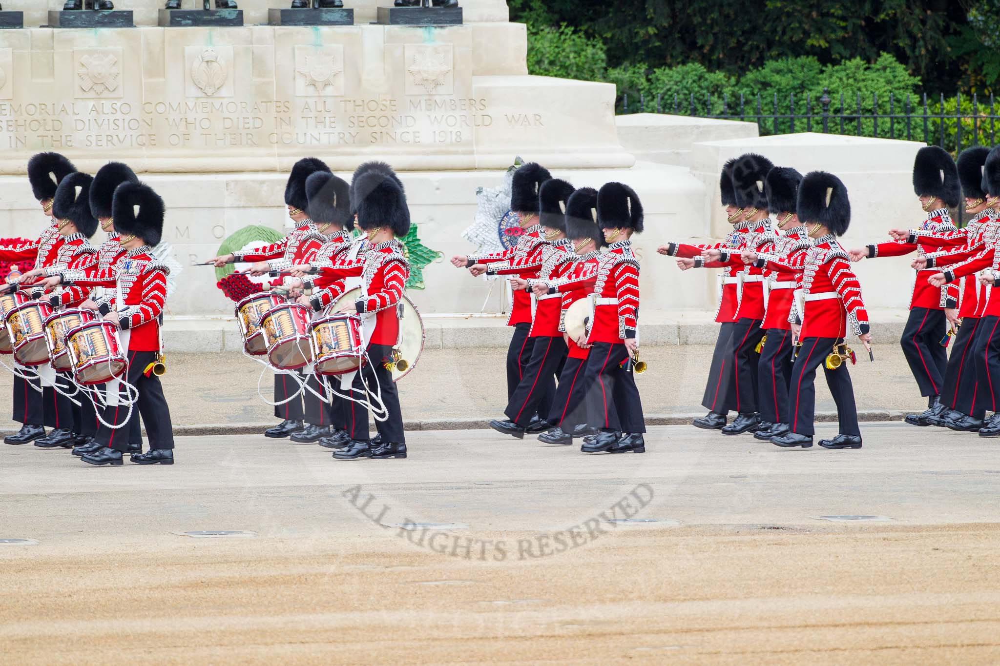 Major General's Review 2013: Musicians of the Band of the Grenadier Guards and Drummers of the Band of the Grenadier Guards..
Horse Guards Parade, Westminster,
London SW1,

United Kingdom,
on 01 June 2013 at 10:27, image #95