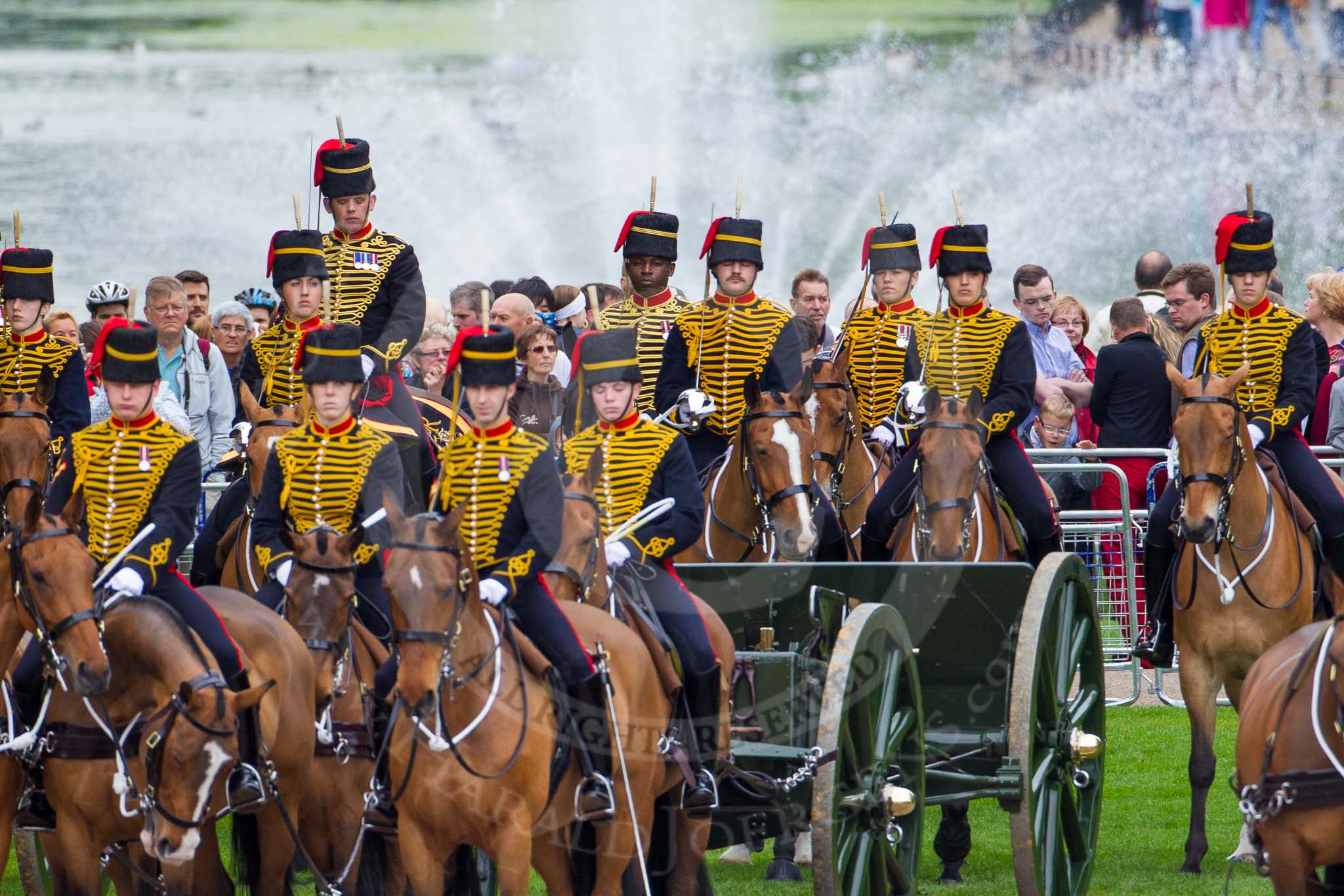 Major General's Review 2013: The King's Troop Royal Horse Artillery..
Horse Guards Parade, Westminster,
London SW1,

United Kingdom,
on 01 June 2013 at 11:17, image #385