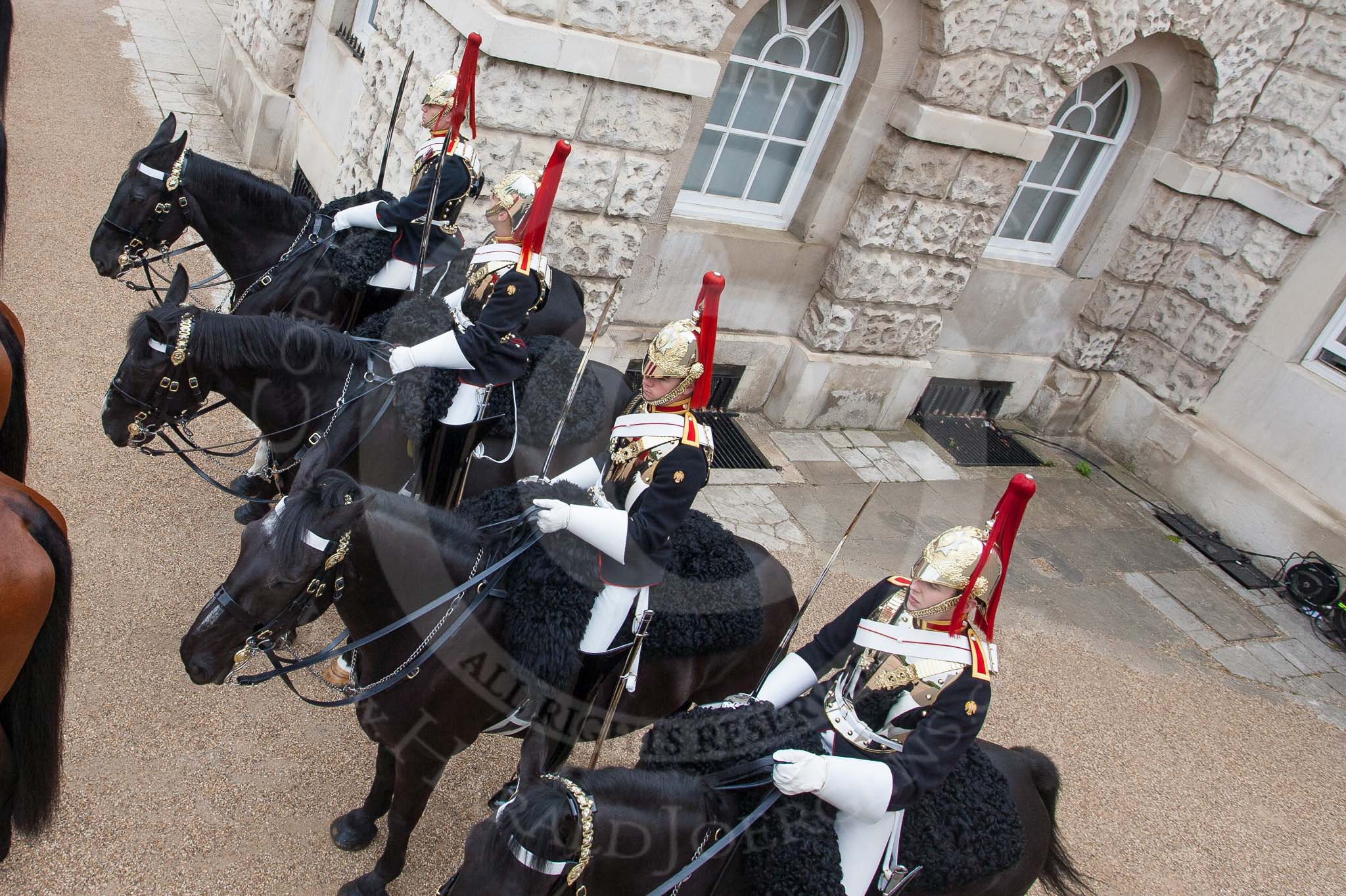 Major General's Review 2013: Four Troopers of The Blues and Royals..
Horse Guards Parade, Westminster,
London SW1,

United Kingdom,
on 01 June 2013 at 11:25, image #432