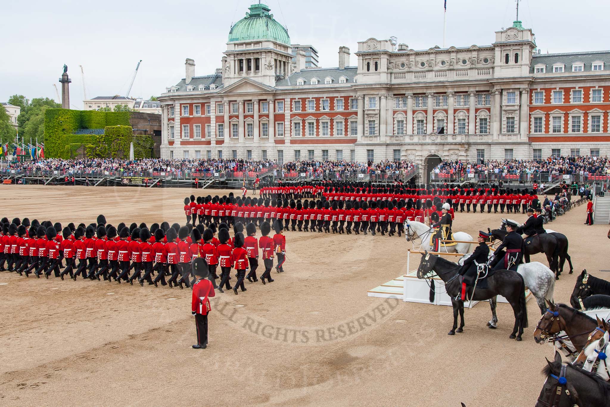 Major General's Review 2013: No. 1 to No. 5 Guard during the March Past..
Horse Guards Parade, Westminster,
London SW1,

United Kingdom,
on 01 June 2013 at 11:36, image #510
