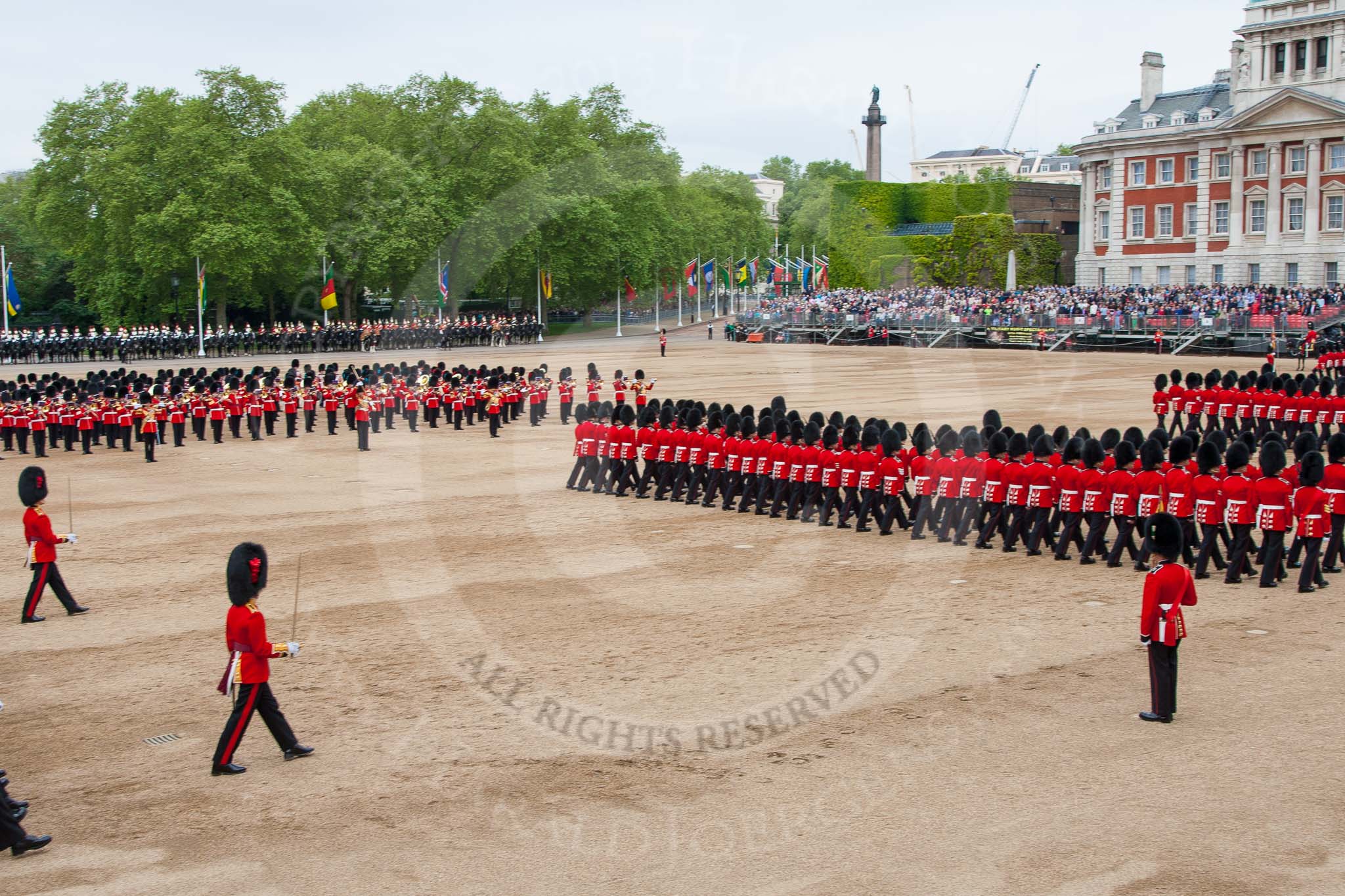 Major General's Review 2013: Guards during the March Past..
Horse Guards Parade, Westminster,
London SW1,

United Kingdom,
on 01 June 2013 at 11:36, image #511