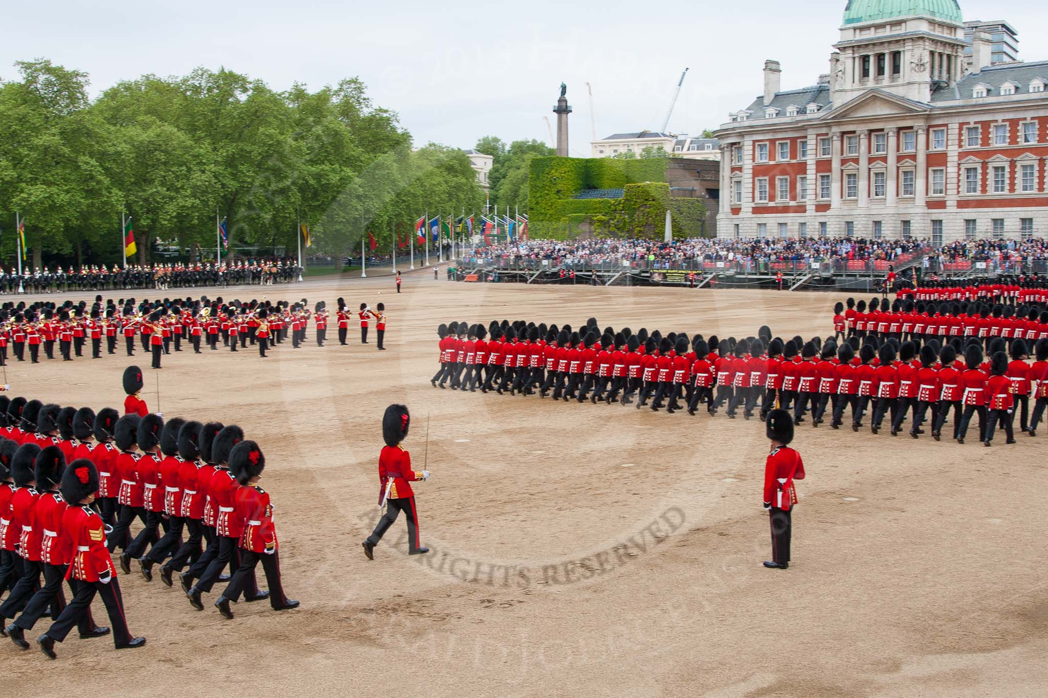 Major General's Review 2013: No. 1 to No. 6 Guard during the March Past..
Horse Guards Parade, Westminster,
London SW1,

United Kingdom,
on 01 June 2013 at 11:36, image #514