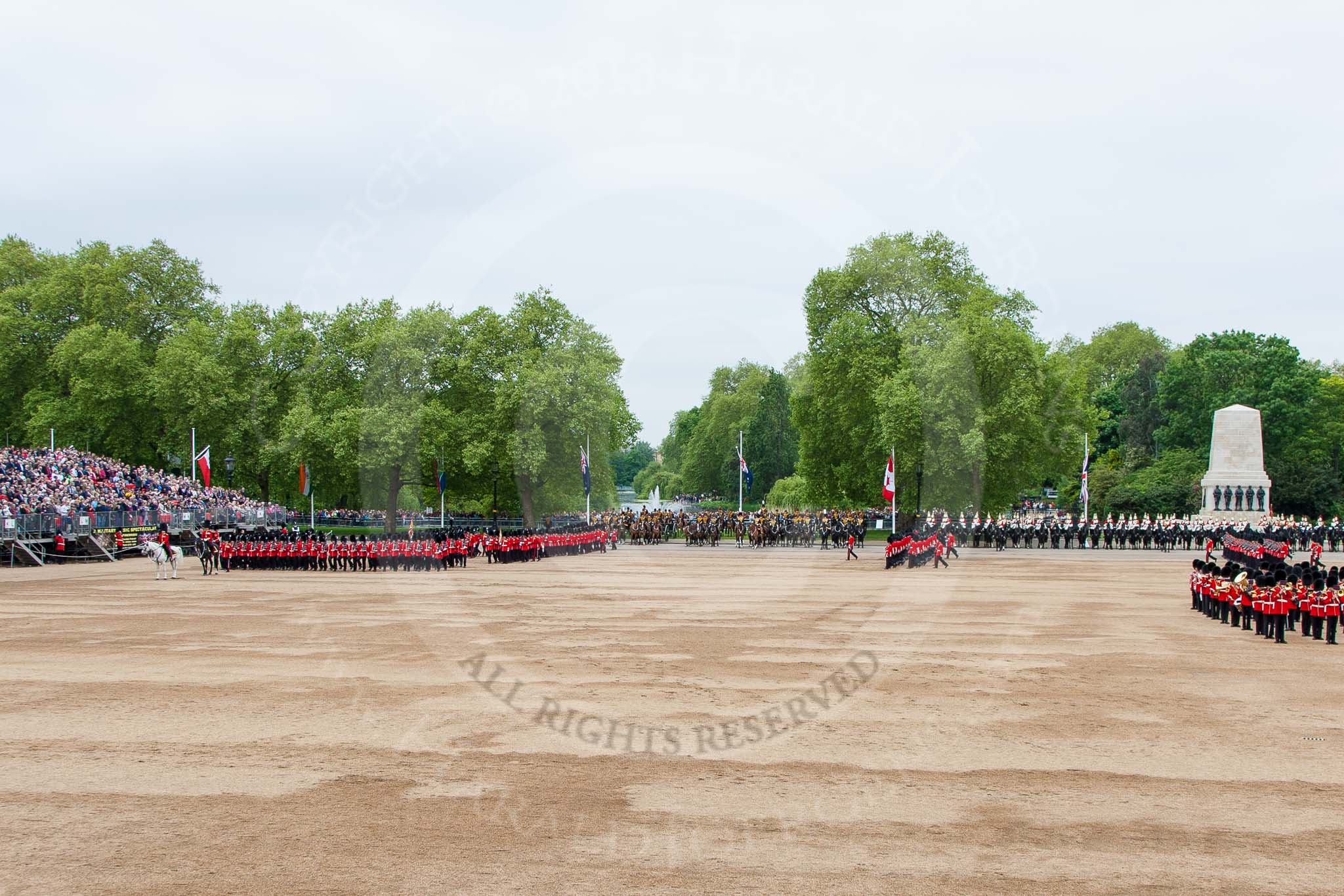 Major General's Review 2013: The March Past in Quick Time - the guards perform another ninety-degree-turn..
Horse Guards Parade, Westminster,
London SW1,

United Kingdom,
on 01 June 2013 at 11:41, image #531