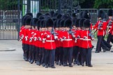 Major General's Review 2013: No. 3 Guard, 1st Battalion Welsh Guards, getting into position on Horse Guards Parade..
Horse Guards Parade, Westminster,
London SW1,

United Kingdom,
on 01 June 2013 at 10:27, image #96
