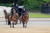 Major General's Review 2013: The carriages that will carry members of the Royal Family are turning from Horse Guards Road onto Horse Guards Parade on their way to Horse Guards Building..
Horse Guards Parade, Westminster,
London SW1,

United Kingdom,
on 01 June 2013 at 10:50, image #199