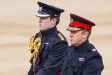 Major General's Review 2013: A Captian standing in for Lieutenant General Sir James Bucknall. A Major standing in for Field Marshal the Lord Guthrie of Craigiebank..
Horse Guards Parade, Westminster,
London SW1,

United Kingdom,
on 01 June 2013 at 11:01, image #273