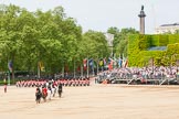 Major General's Review 2013: The March Off - the Massed Bands are leaving towards The Mall, followed by the coach that will carry HM The Queen and HRH The Duke of Kent..
Horse Guards Parade, Westminster,
London SW1,

United Kingdom,
on 01 June 2013 at 12:08, image #719