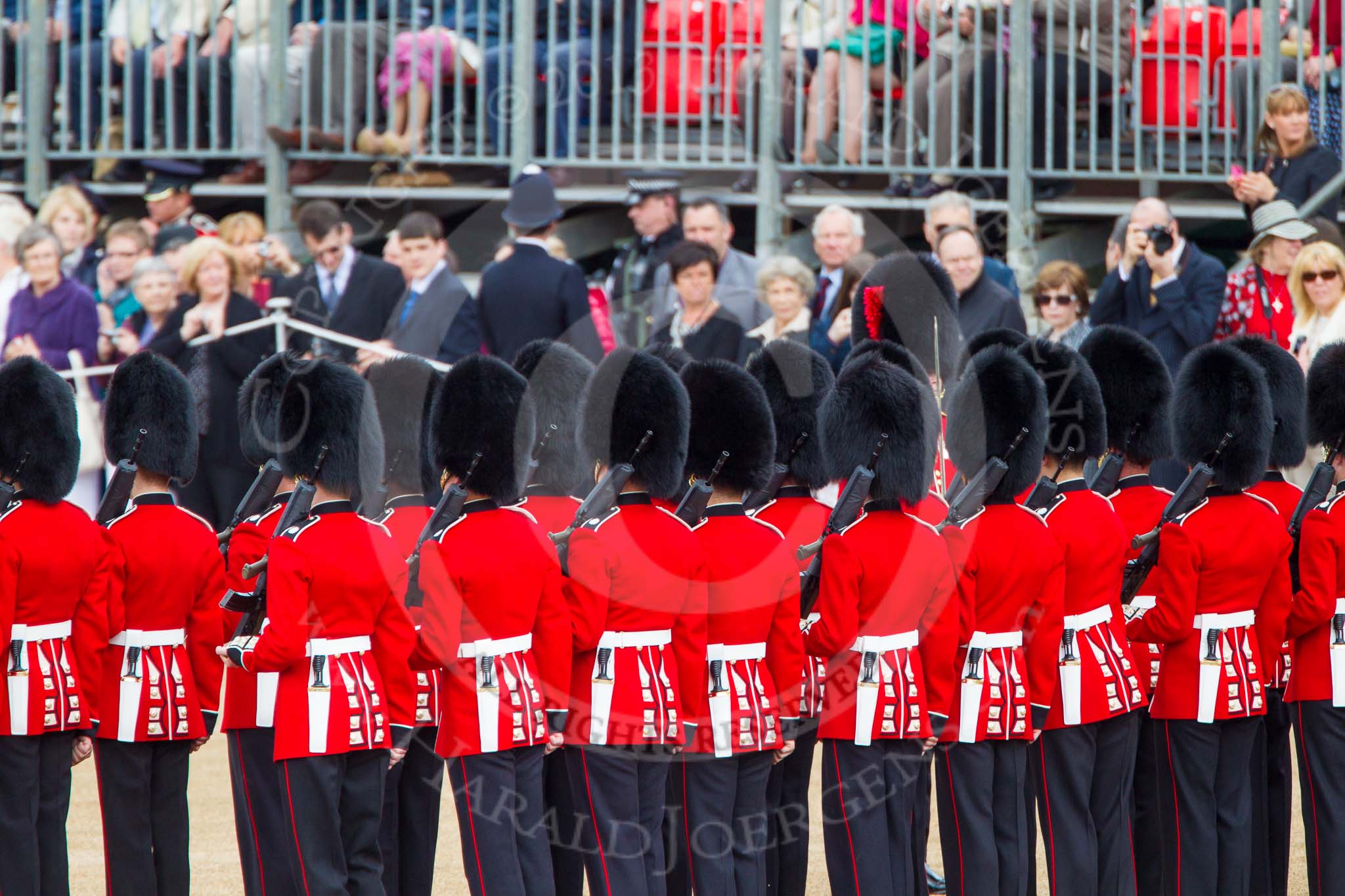 Trooping the Colour 2013: No. 6 Guard, No. 7 Company Coldstream Guards. Image #80, 15 June 2013 10:23 Horse Guards Parade, London, UK