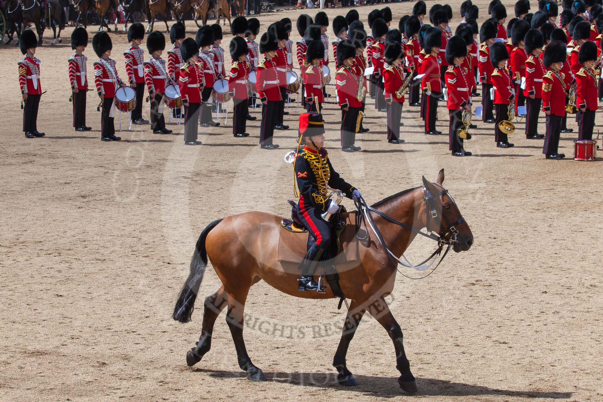 Trooping the Colour 2013: The Ride Past - the King's Troop Royal Horse Artillery..
Horse Guards Parade, Westminster,
London SW1,

United Kingdom,
on 15 June 2013 at 11:54, image #663