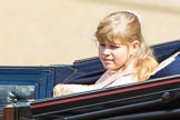 Trooping the Colour 2013: Lady Louise Windsor, the daughter of HRH The Countess of Wessex and HRH The Earl of Wessex in the third barouche carriage on the way across Horse Guards Parade to watch the parade from the Major General's office..
Horse Guards Parade, Westminster,
London SW1,

United Kingdom,
on 15 June 2013 at 10:51, image #215