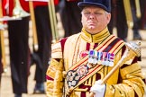 Trooping the Colour 2013: A close-up view of Drum Major Stephen Staite, Grenadier Guards..
Horse Guards Parade, Westminster,
London SW1,

United Kingdom,
on 15 June 2013 at 11:52, image #642