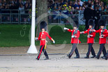 Trooping the Colour 2013: No. 5 Guard, F Company Scots Guards, is marching to their position on Horse Guards Parade. Image #74, 15 June 2013 10:22 Horse Guards Parade, London, UK