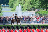 Trooping the Colour 2013: The King's Troop Royal Horse Artillery arrives, and will take position between No. 1 Guard and St. James's Park. Image #147, 15 June 2013 10:39 Horse Guards Parade, London, UK
