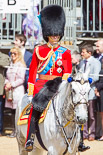 Trooping the Colour 2013: HRH The Duke of Cambridge, Colonel Irish Guards, following the Glass Coach with the other Royal Colonels. Image #281, 15 June 2013 10:59 Horse Guards Parade, London, UK