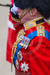 Trooping the Colour 2013: HRH The Duke of Kent, Colonel Scots Guards, while the National Anthem is played. Image #297, 15 June 2013 11:00 Horse Guards Parade, London, UK