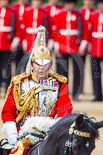 Trooping the Colour 2013: Gold Stick in Waiting and Colonel Life Guards, Field Marshal the Lord Guthrie of Craigiebank, on horseback after the Inspection of the Line. Image #377, 15 June 2013 11:07 Horse Guards Parade, London, UK