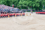 Trooping the Colour 2013: The Massed Band Troop begins with the slow march - the Waltz from Les Huguenots. Image #392, 15 June 2013 11:09 Horse Guards Parade, London, UK