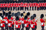 Trooping the Colour 2013: The Massed Band Troop -  the slow march is the Waltz from Les Huguenots. Image #400, 15 June 2013 11:10 Horse Guards Parade, London, UK