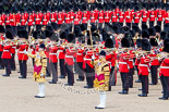 Trooping the Colour 2013: Drum Majors D P Thomas and Stephen Staite during the Massed Bands Troop. Image #413, 15 June 2013 11:13 Horse Guards Parade, London, UK