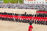 Trooping the Colour 2013: No. 3 Guard, 1st Battalion Welsh Guards, during the March Past. Image #548, 15 June 2013 11:37 Horse Guards Parade, London, UK