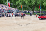 Trooping the Colour 2013: The March Past in Quick Time - led by the Field Officer and the Major of the Parade, the guards perform another ninety-degree-turn. Image #587, 15 June 2013 11:43 Horse Guards Parade, London, UK