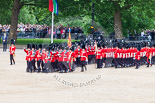 Trooping the Colour 2013: The March Past in Quick Time - the guards perform another ninety-degree-turn. Image #588, 15 June 2013 11:43 Horse Guards Parade, London, UK
