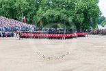 Trooping the Colour 2013: The March Past in Quick Time - No.1 Guard, the Escort to the Colour, following the Field Officer and the Major of the Parade. Image #591, 15 June 2013 11:43 Horse Guards Parade, London, UK