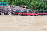 Trooping the Colour 2013: The March Past in Quick Time - No.1 Guard, the Escort to the Colour, following the Field Officer and the Major of the Parade. Image #592, 15 June 2013 11:43 Horse Guards Parade, London, UK