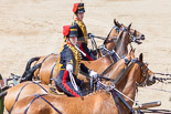 Trooping the Colour 2013: The Ride Past - the King's Troop Royal Horse Artillery. Image #675, 15 June 2013 11:54 Horse Guards Parade, London, UK