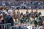 Trooping the Colour 2013: The Ride Past - the King's Troop Royal Horse Artillery. Image #680, 15 June 2013 11:54 Horse Guards Parade, London, UK