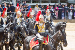 Trooping the Colour 2013: The Third and Forth Divisions of the Sovereign's Escort, The Blues and Royals, during the Ride Past. Image #701, 15 June 2013 11:56 Horse Guards Parade, London, UK