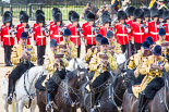 Trooping the Colour 2013: The Mounted Bands of the Household Cavalry during the Ride Past. Image #711, 15 June 2013 11:57 Horse Guards Parade, London, UK