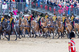 Trooping the Colour 2013: The Ride Past - the King's Troop Royal Horse Artillery. Image #715, 15 June 2013 11:58 Horse Guards Parade, London, UK