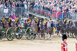 Trooping the Colour 2013: The Ride Past - the King's Troop Royal Horse Artillery. Image #717, 15 June 2013 11:58 Horse Guards Parade, London, UK