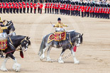 Trooping the Colour 2013: The two kettle drummers, about to salute Her Majesty, as the Mounted Bands are about to march off. Image #745, 15 June 2013 12:00 Horse Guards Parade, London, UK