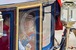 Trooping the Colour 2013: HRH The Duke of Kent in the glass coach, ready for the return journey to Buckingham Palace. Image #809, 15 June 2013 12:09 Horse Guards Parade, London, UK