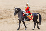 Trooping the Colour 2013: As Non-Royal Colonel, Gold Stick in Waiting and Colonel Life Guards, Field Marshal the Lord Guthrie of Craigiebank, during the March Off. Image #837, 15 June 2013 12:12 Horse Guards Parade, London, UK