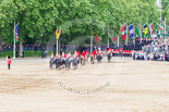 Trooping the Colour 2013: The March Off - the "second half" of the Royal Procession following the guards divisions. Image #869, 15 June 2013 12:14 Horse Guards Parade, London, UK