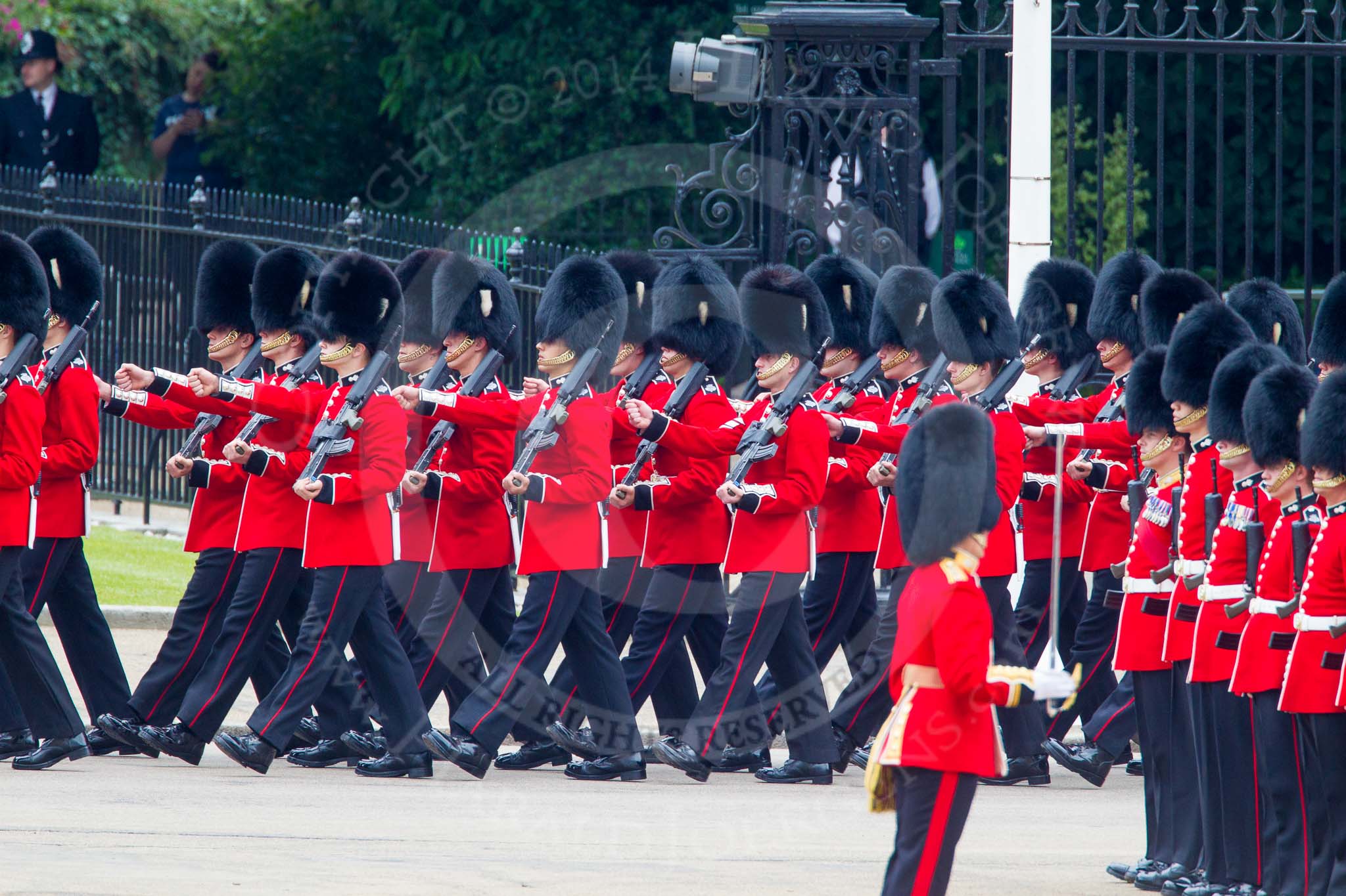 Trooping the Colour 2014.
Horse Guards Parade, Westminster,
London SW1A,

United Kingdom,
on 14 June 2014 at 10:30, image #175