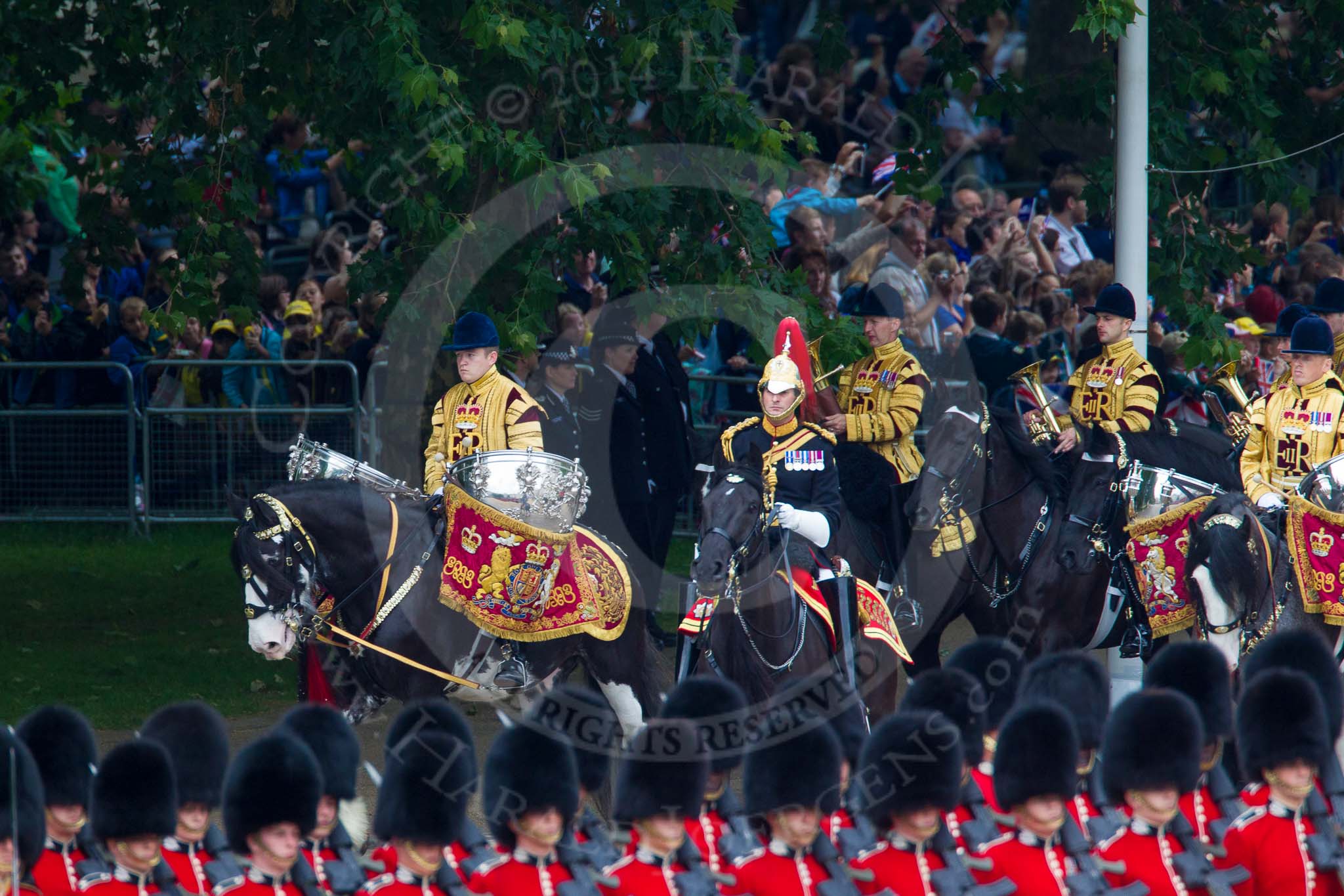 Trooping the Colour 2014.
Horse Guards Parade, Westminster,
London SW1A,

United Kingdom,
on 14 June 2014 at 10:56, image #314