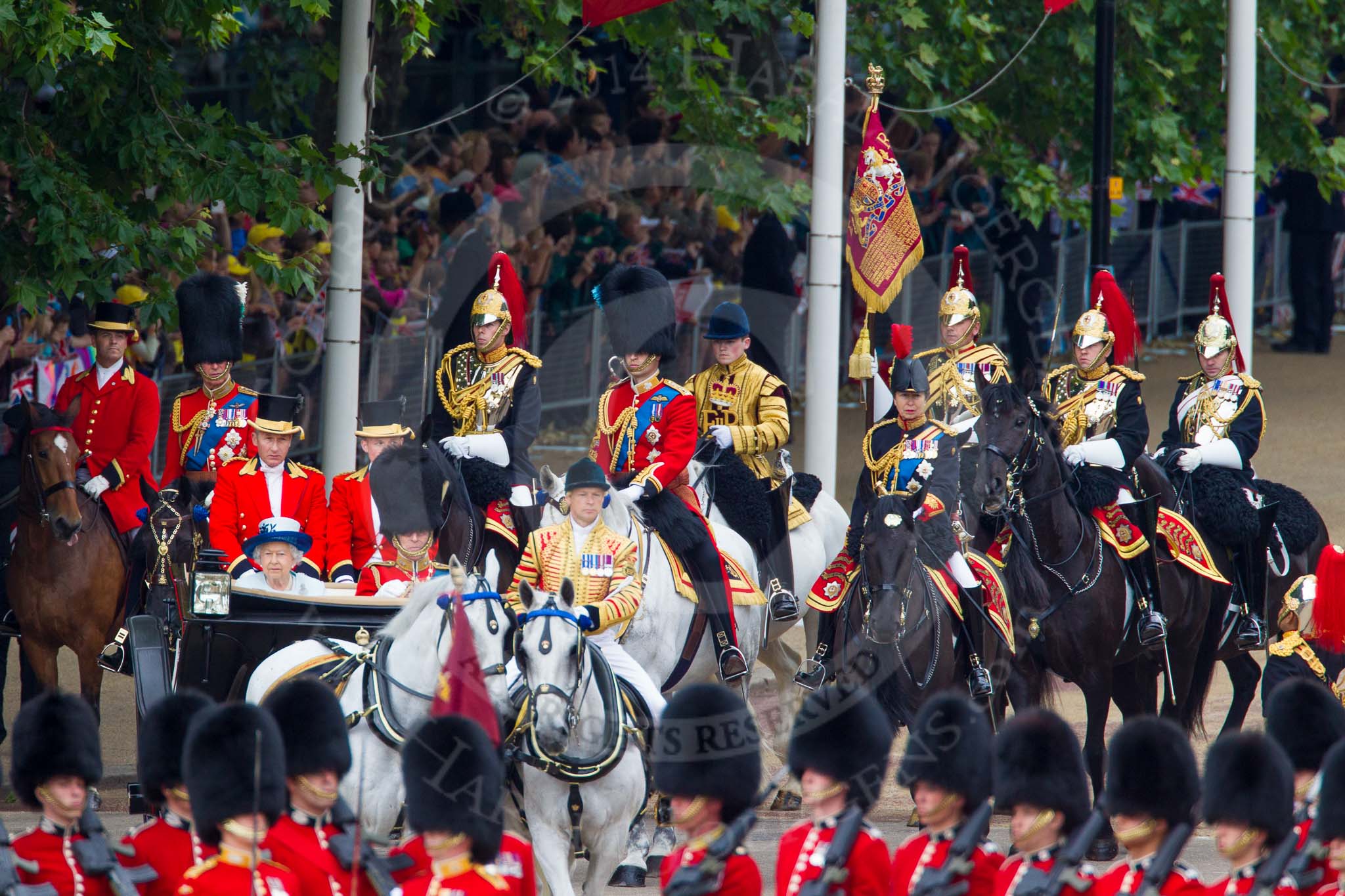 Trooping the Colour 2014.
Horse Guards Parade, Westminster,
London SW1A,

United Kingdom,
on 14 June 2014 at 10:57, image #335